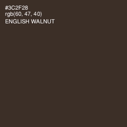 #3C2F28 - English Walnut Color Image